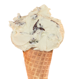 Stracciatella Gelato Cone